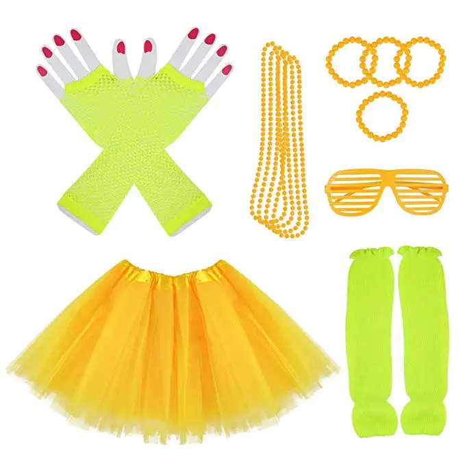 Coldker Kids 6 in 1 Costume Accessories 1970s 1980s Fancy Outfits and Dress for Cosplay Party Theme Party for Girl
Coldker Kids 6 in 1 Costume Accessories 1970s 1980s Fancy Outfits and Dress for Cosplay Party Theme Party for Girl