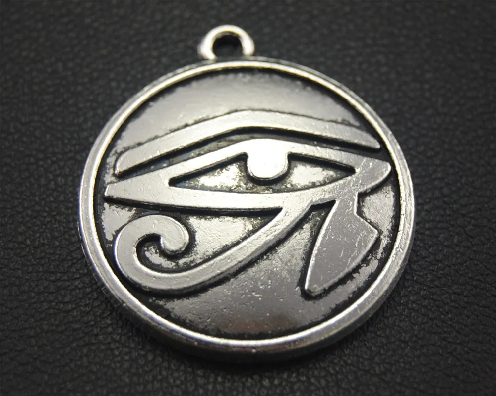 2 шт. серебряный цвет Rah Египет Eye Of Horus Шарм изготовление украшений DIY Ручная