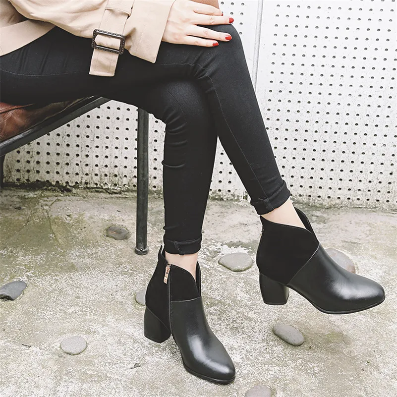 FEDONAS Fashion Brand Women Genuine Leather Ankle Boots Zipper Warm Autumn Winter Ladies Shoes Woman High Motorcycle Boots
FEDONAS Fashion Brand Women Genuine Leather Ankle Boots Zipper Warm Autumn Winter Ladies Shoes Woman High Motorcycle Boots