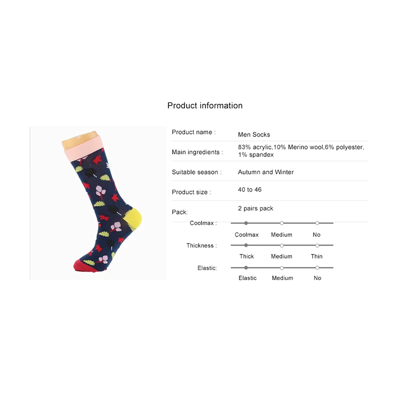 Men Socks Combed Cotton Brand Spring Fall Plus Size Quality Business Coolmax Pattern Funny Happy Dress Male Socks
Men Socks Combed Cotton Brand Spring Fall Plus Size Quality Business Coolmax Pattern Funny Happy Dress Male Socks