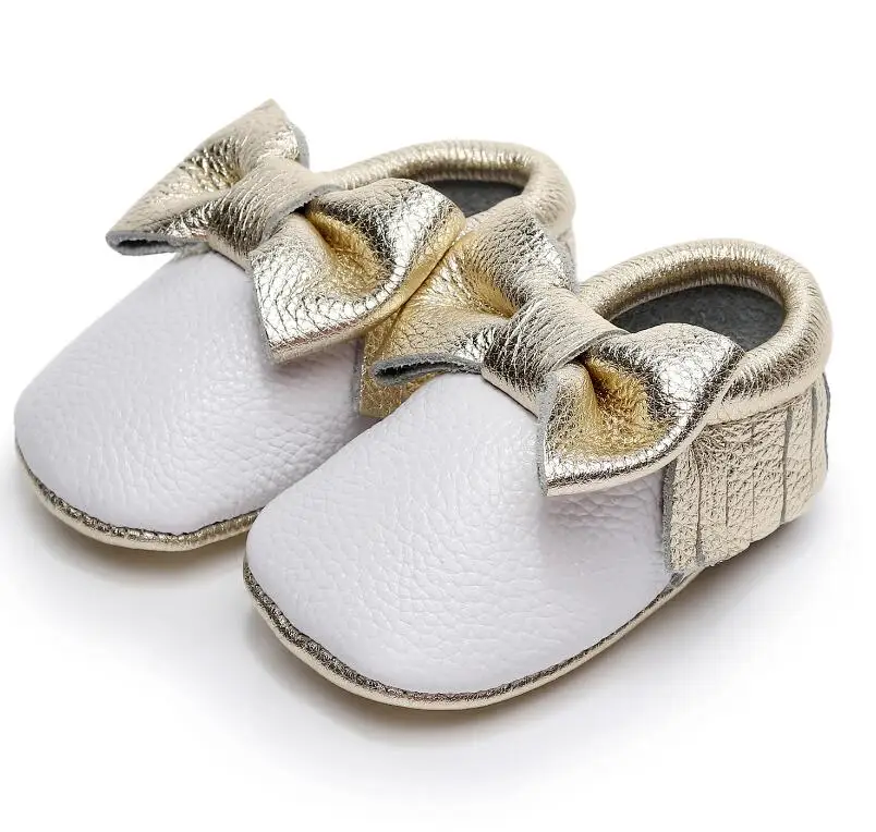 2019 Genuine Leather Baby Girls Boys Shoes Moccasins Moccs Shoes Gold Bow Fringe Soft Soled Non-slip Footwear Crib Shoes 0-24 M
2019 Genuine Leather Baby Girls Boys Shoes Moccasins Moccs Shoes Gold Bow Fringe Soft Soled Non-slip Footwear Crib Shoes 0-24 M
