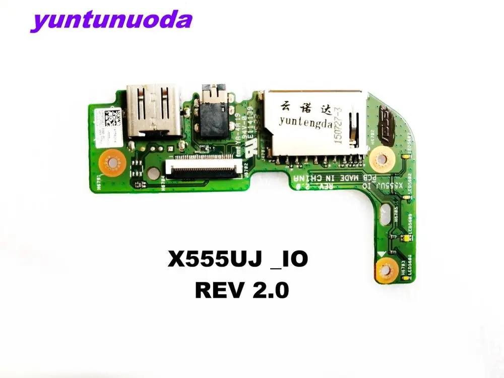 Original for ASUS X555UJ USB read board audio board X555UJ_IO REV.2.0 tested good free shipping
Original for ASUS X555UJ USB read board audio board X555UJ_IO REV.2.0 tested good free shipping
