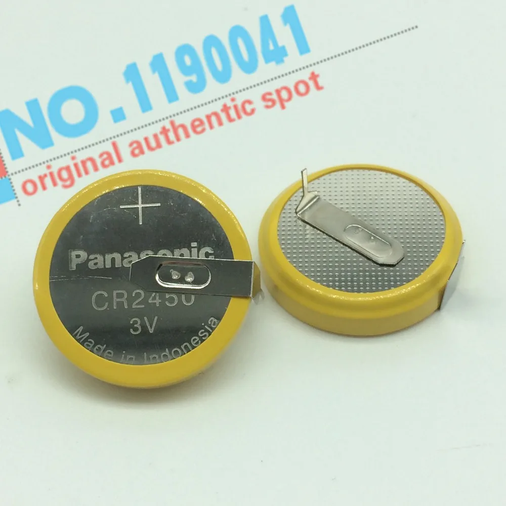ГОРЯЧИЙ НОВЫЙ CR2450 2450 3 В Кнопка литиевые батареи PLC чпу с DIP2 ног Ноги от 20 мм|batteries