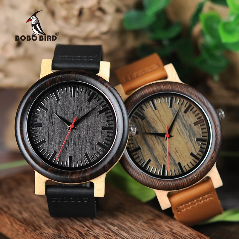 BOBO BIRD High Quantity Mens Wooden Quartz Watch Male Wristwatch Men with Leather Strap as Gift Customized Logo relojes hombre
BOBO BIRD High Quantity Mens Wooden Quartz Watch Male Wristwatch Men with Leather Strap as Gift Customized Logo relojes hombre