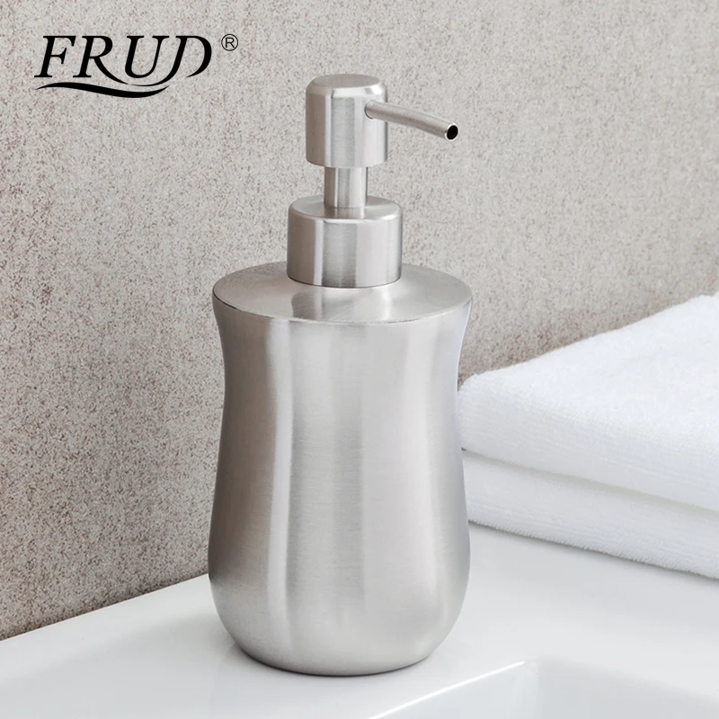 Frud 350ml Liquid Soap Dispenser Bottle Stainless Steel Lotion Pump Shampoo Box Soap Container Kitchen Bathroom Accessories
Frud 350ml Liquid Soap Dispenser Bottle Stainless Steel Lotion Pump Shampoo Box Soap Container Kitchen Bathroom Accessories