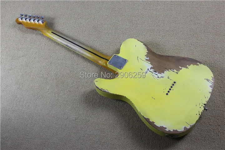 Custom Shop 53 tele guitar, high quality hand made relic tl electric guitar,21 frets cream yellow guitar,real guitar picture
Custom Shop 53 tele guitar, high quality hand made relic tl electric guitar,21 frets cream yellow guitar,real guitar picture