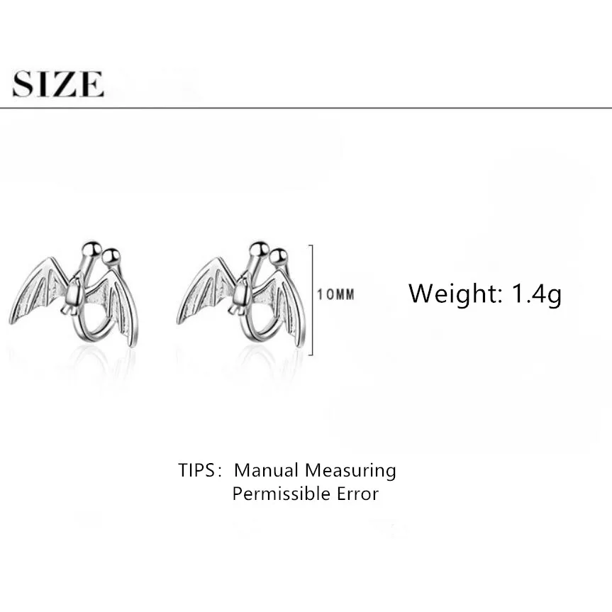 New Bat genie Ear Clip Earless Hole Earrings For Women Trend Creative 925 Sterling Silver Party Gifts Jewelry oorbellen SAE362
New Bat genie Ear Clip Earless Hole Earrings For Women Trend Creative 925 Sterling Silver Party Gifts Jewelry oorbellen SAE362