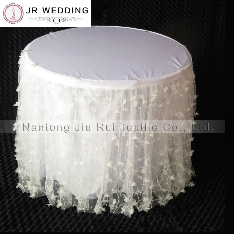 2 layers Fancy Fairy 3D Floral Table Skirt 3D Embroidered Table Skirtting For Wedding Cake Table Decoration
2 layers Fancy Fairy 3D Floral Table Skirt 3D Embroidered Table Skirtting For Wedding Cake Table Decoration