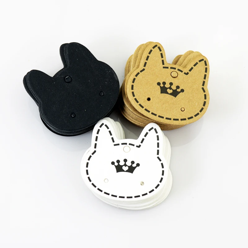 Earring Paper Display Cards 3.7x3.7cm Cat Ear Studs Jewelry Price Hang Tags 4 Color In Stock Can Custom LOGO 1000pcs Wholesale
Earring Paper Display Cards 3.7x3.7cm Cat Ear Studs Jewelry Price Hang Tags 4 Color In Stock Can Custom LOGO 1000pcs Wholesale