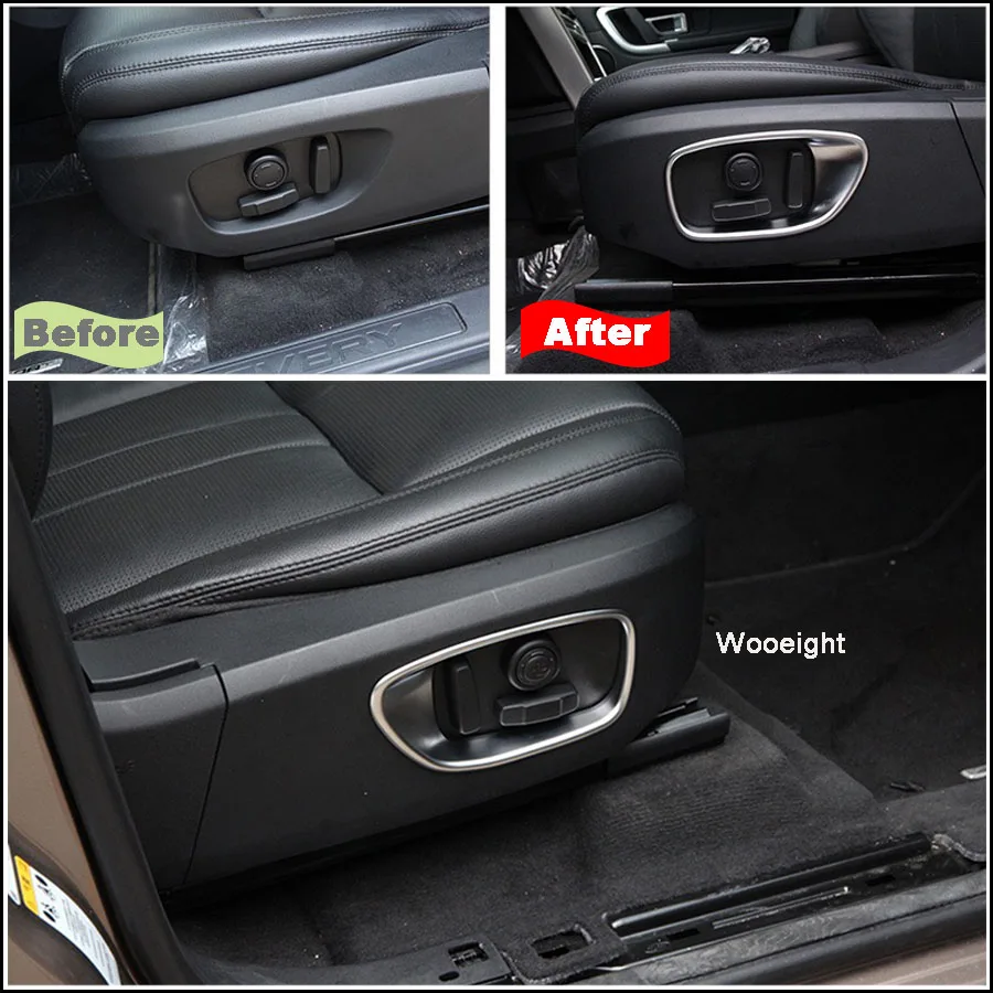Wooeight 2X Silver Car Interior Seat Side Adjust Button Switch Bezel Frame Cover Trim For Land Rover Discovery Sport 2015-2019
Wooeight 2X Silver Car Interior Seat Side Adjust Button Switch Bezel Frame Cover Trim For Land Rover Discovery Sport 2015-2019