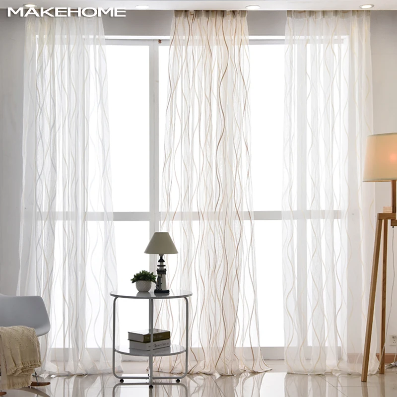 Simple Stripe Window Curtains for Living Room Kids Bedroom European Style Custom Size Veil Sheer Voile Tulle Curtains
Simple Stripe Window Curtains for Living Room Kids Bedroom European Style Custom Size Veil Sheer Voile Tulle Curtains