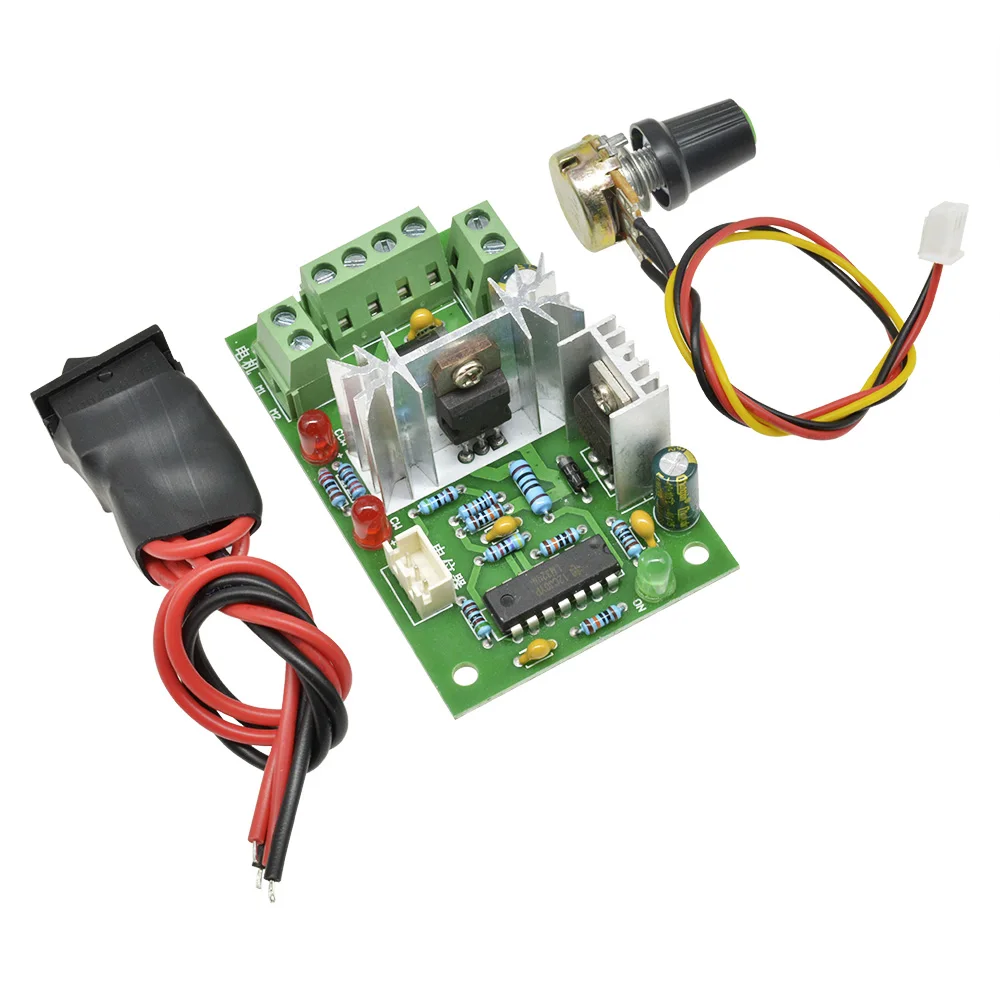 DC 6-30 V 80 W 10A L0371 pwm регулятор скорости двигателя + переключатель потенциометра |