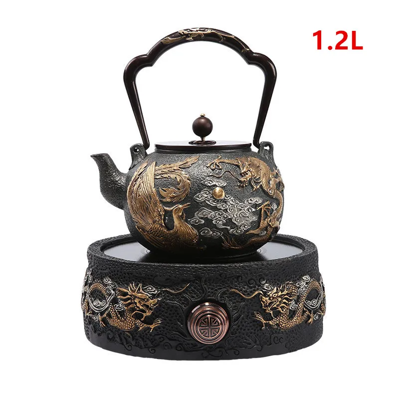 Cast Iron Tea Pot Set Japanese Teapot Tetsubin Kettle Drinkware KungFu Tools Tea Kettle 1.2L Teaware-Y0100
Cast Iron Tea Pot Set Japanese Teapot Tetsubin Kettle Drinkware KungFu Tools Tea Kettle 1.2L Teaware-Y0100