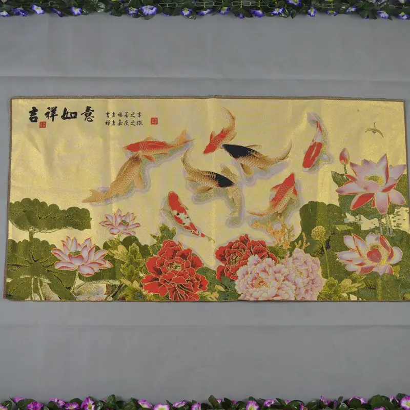 Collection of 100% Hand Embroidered Silk Fine Landscape Painting Home Decorations Size 158x60cm
Collection of 100% Hand Embroidered Silk Fine Landscape Painting Home Decorations Size 158x60cm