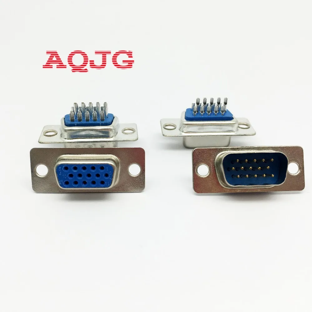 10 pcs D-SUB VGA 15 Pin Female Solder Type Connector Socket 3 Rows DB15F Female VGA 15 Pin Male Solder Male to female AQJG
10 pcs D-SUB VGA 15 Pin Female Solder Type Connector Socket 3 Rows DB15F Female VGA 15 Pin Male Solder Male to female AQJG