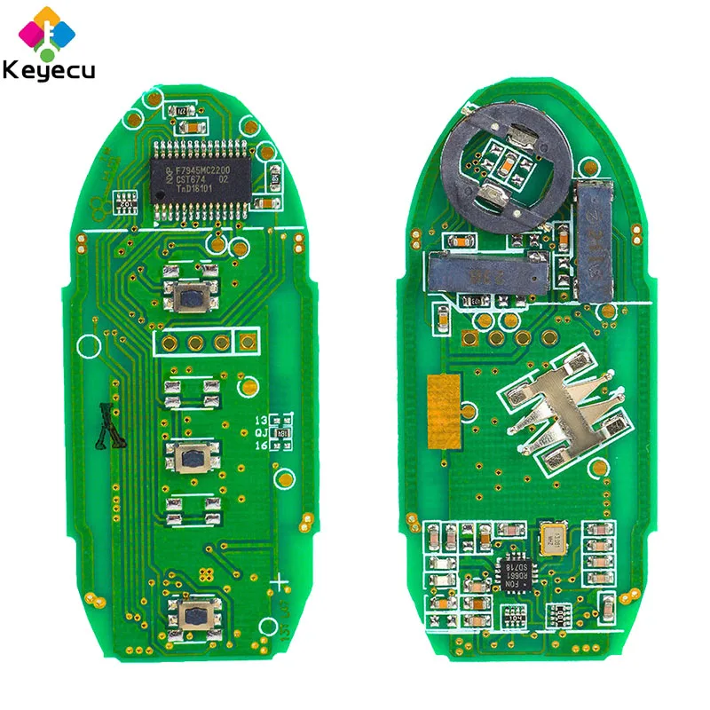 KEYECU 10PCS/Lot Smart Remote Key With 2 Buttons 433.92MHz 4A Chip - FOB for Nissan Qashqai Pulsar X-Trail 2014-2017, S180144102
KEYECU 10PCS/Lot Smart Remote Key With 2 Buttons 433.92MHz 4A Chip - FOB for Nissan Qashqai Pulsar X-Trail 2014-2017, S180144102