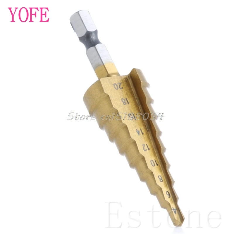 3Pcs Large HSS Steel Step Cone Drill Titanium Bit Set Hole 3-12/4-12/4-20mm S08 Wholesale&DropShip
3Pcs Large HSS Steel Step Cone Drill Titanium Bit Set Hole 3-12/4-12/4-20mm S08 Wholesale&DropShip