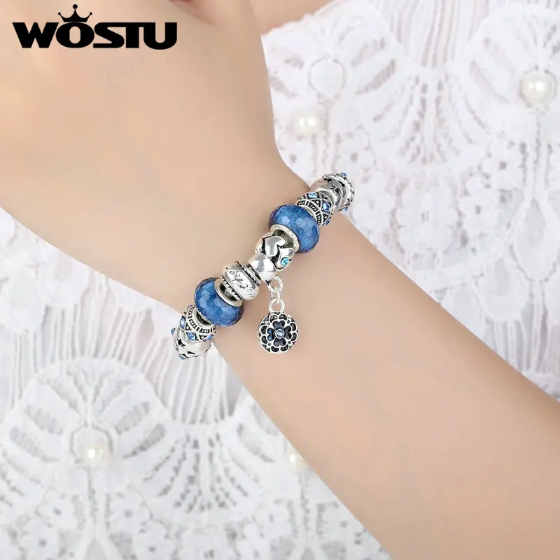 Hot Sale Silver color Charm Bracelet For Women Blue Fascinating Beads Fit Original Bracelet DIY Jewelry Pulseras Gift XCH1494
Hot Sale Silver color Charm Bracelet For Women Blue Fascinating Beads Fit Original Bracelet DIY Jewelry Pulseras Gift XCH1494