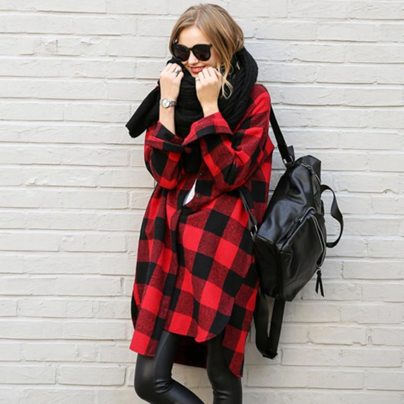 Manubeau Vintage Black Red Plaid Blouse Women Casual Long Sleeve Shirt Ladies Autumn Long Shirt Female Tops Cardigan Clothes
Manubeau Vintage Black Red Plaid Blouse Women Casual Long Sleeve Shirt Ladies Autumn Long Shirt Female Tops Cardigan Clothes