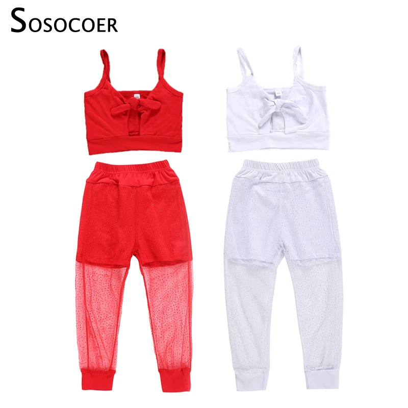 SOSOCOER Girls Clothing Set Summer Fashion Lovely 2pcs Children Outfits Suspenders Vest Tops Lace Pants Kids Girl Clothing Sets
SOSOCOER Girls Clothing Set Summer Fashion Lovely 2pcs Children Outfits Suspenders Vest Tops Lace Pants Kids Girl Clothing Sets