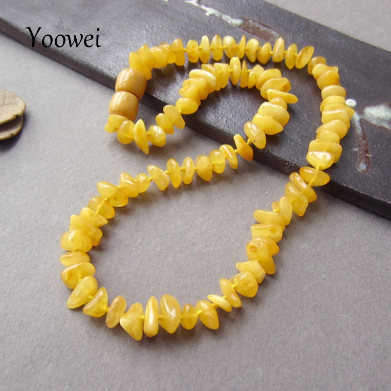 Yoowei Natural Irregular Amber Necklace for Baby Adult Genuine Beads Factory Jewelry Baltic Amber Teething Necklace Wholesale
Yoowei Natural Irregular Amber Necklace for Baby Adult Genuine Beads Factory Jewelry Baltic Amber Teething Necklace Wholesale