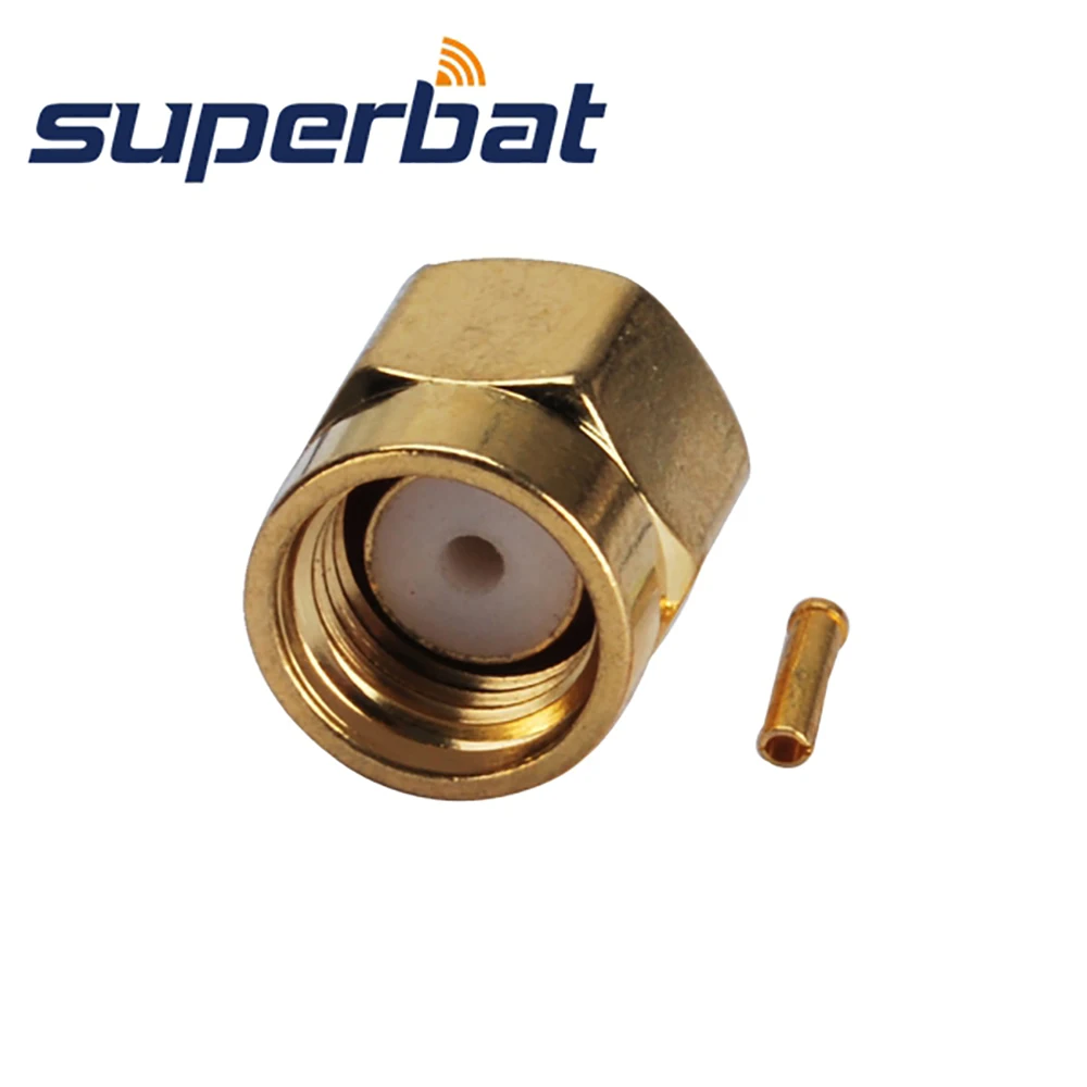 Superbat 10 шт. RP SMA (женский контакт) коаксиальный радиочастотный разъем для