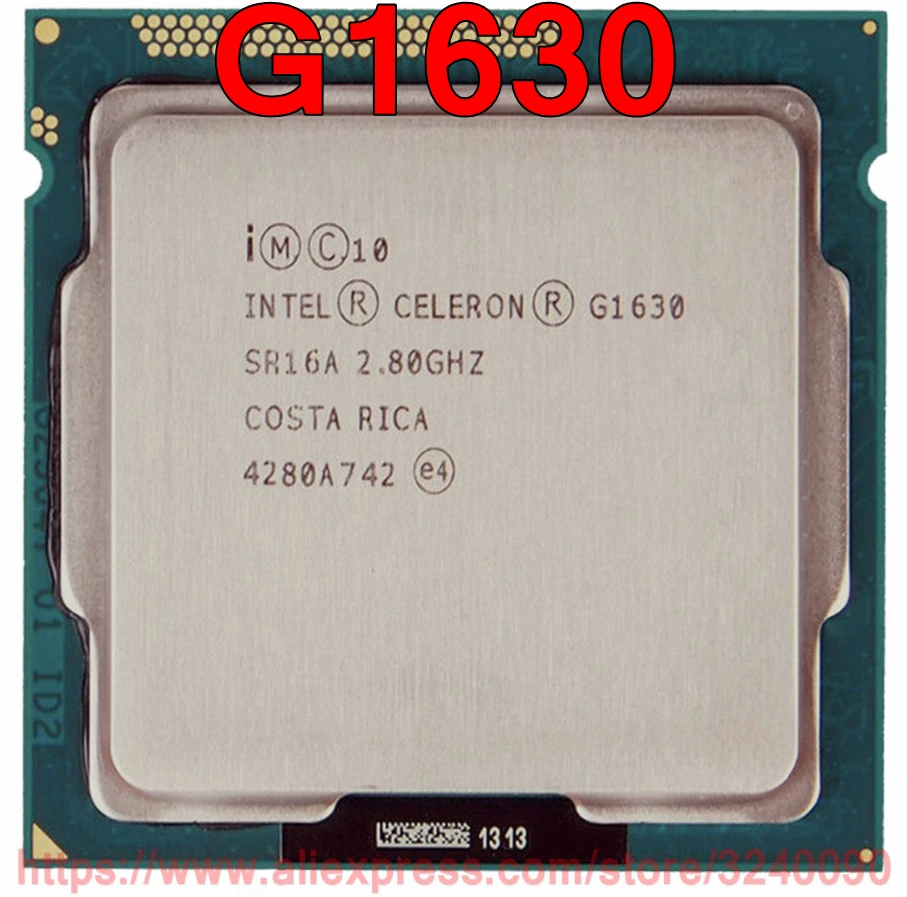 Оригинальный процессор Intel Celeron G1630 двухъядерный 2 80 ГГц м разъем 1155 бесплатная