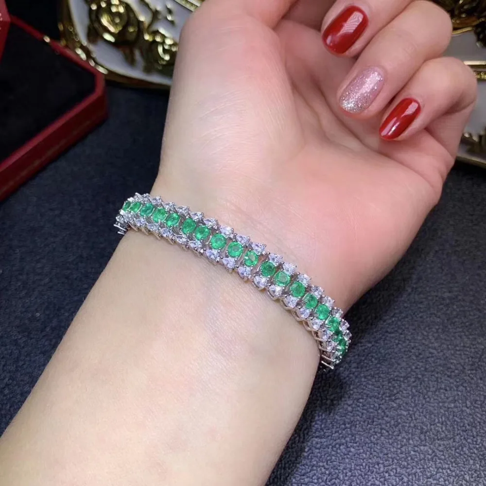 natural green Emerald gem Bracelet Natural gemstone bracelet S925 silver Luxurious big chain women party gift fine jewelry
natural green Emerald gem Bracelet Natural gemstone bracelet S925 silver Luxurious big chain women party gift fine jewelry