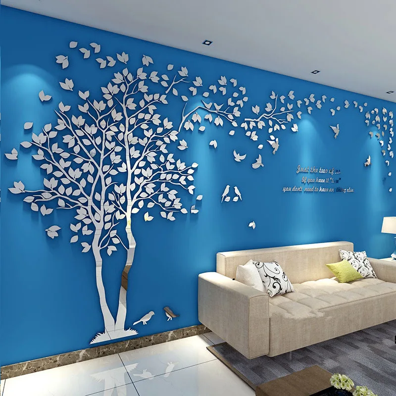 Romantic Couple Tree Crystal Acrylic wall stickers Modern Living Room Bedroom Home Decor 3D DIY Mirror wall sticker Love Tree
Romantic Couple Tree Crystal Acrylic wall stickers Modern Living Room Bedroom Home Decor 3D DIY Mirror wall sticker Love Tree