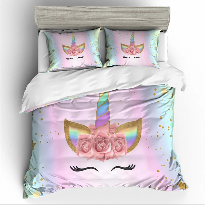 Yi Chu Xin 3d Rainbow Unicorn Bedding Set Twin Size Kids Cartoon Duvet Cover Set Girl Bed Set Bed Linen
Yi Chu Xin 3d Rainbow Unicorn Bedding Set Twin Size Kids Cartoon Duvet Cover Set Girl Bed Set Bed Linen