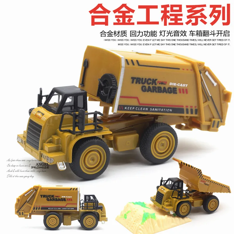 Children's toy car model, alloy truck, mining alloy transporter, sanitation garbage truck model. The car furnishing articles
Children's toy car model, alloy truck, mining alloy transporter, sanitation garbage truck model. The car furnishing articles