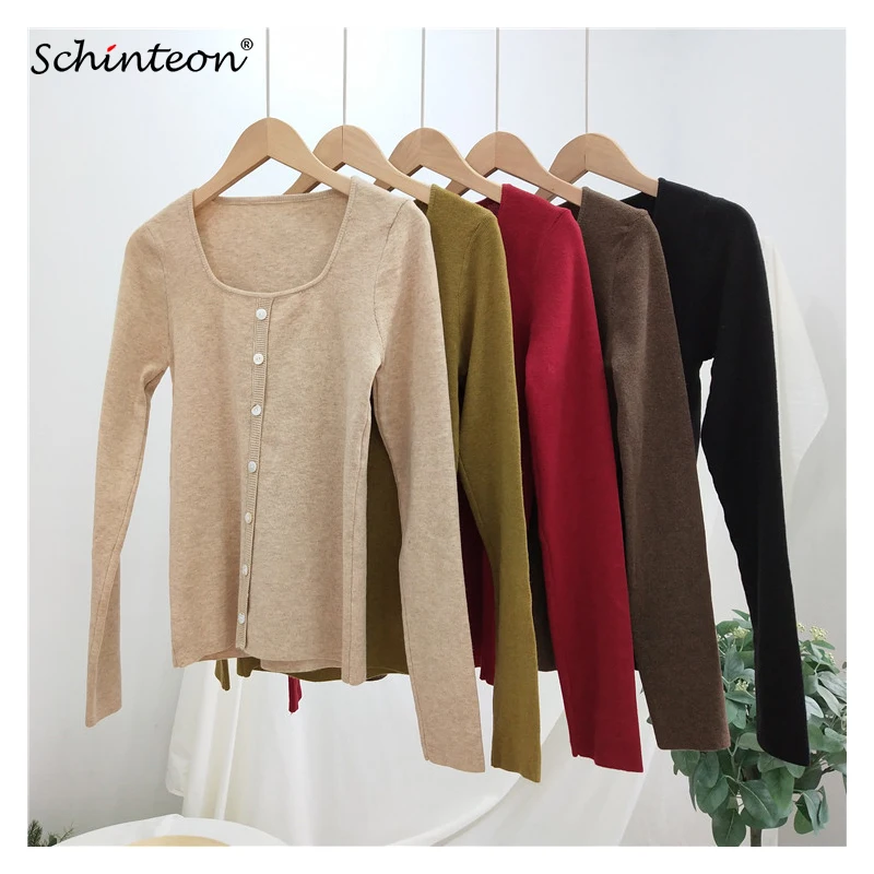 2019 Autumn New Women Sweater High Elastic Square Collar Pullover Slim Tight Bottoming Solid Color Inside Clothing
2019 Autumn New Women Sweater High Elastic Square Collar Pullover Slim Tight Bottoming Solid Color Inside Clothing