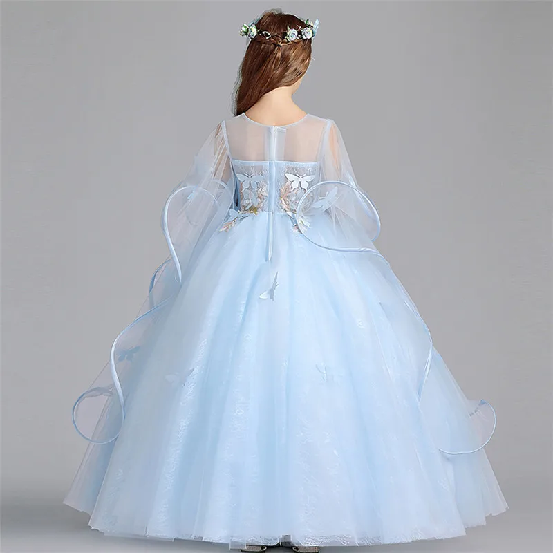 Summer Elegant Girls Teens Flowers Tulle Long Birthday Party Dress Children Clothing Kids Prom Dress For Princess Wedding Gown
Summer Elegant Girls Teens Flowers Tulle Long Birthday Party Dress Children Clothing Kids Prom Dress For Princess Wedding Gown