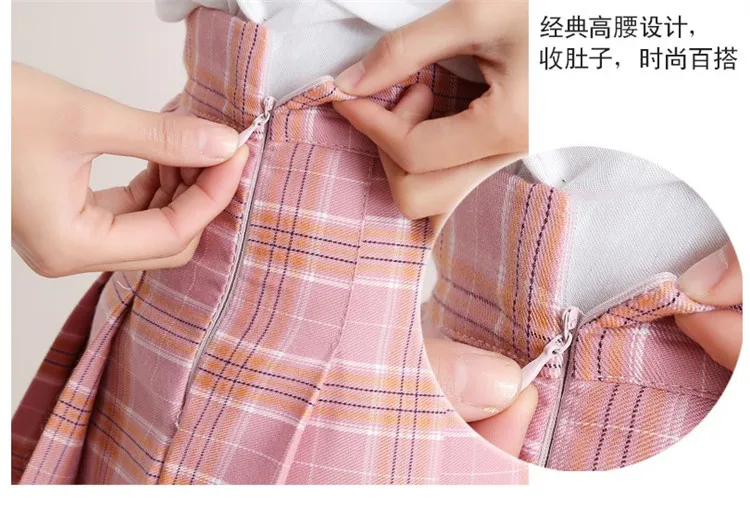 Pleated Skirts Summer Women High Waist Plaid Skirt 2018 Fashion Casual elegant A line Slim short school uniform girls Skirts D61
Pleated Skirts Summer Women High Waist Plaid Skirt 2018 Fashion Casual elegant A line Slim short school uniform girls Skirts D61