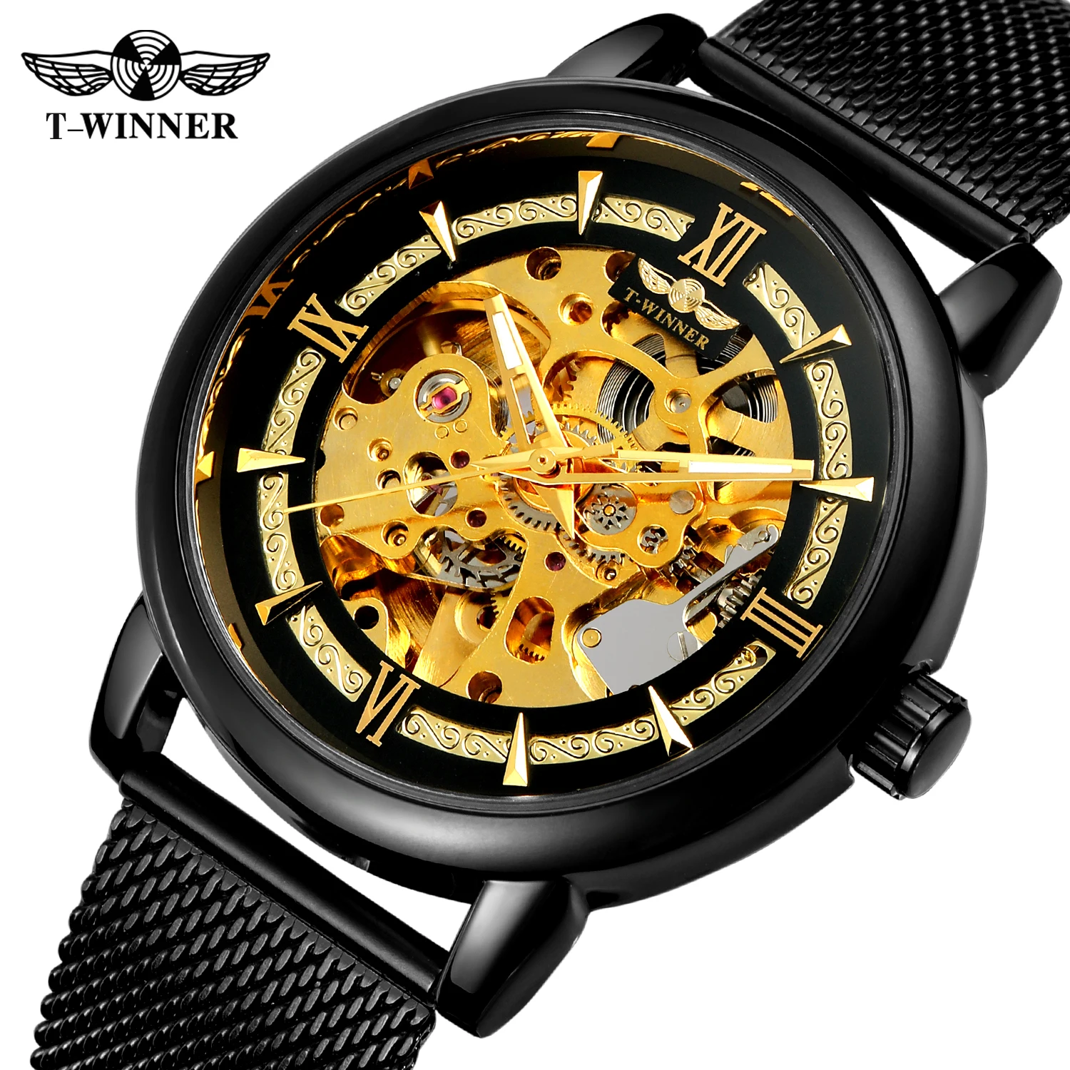 WINNER Top Brand Fashion Casual Men Mechanical Watch Blue Mesh Steel Thin Skeleton Dial Mens Watches Luxury Gold Business Clock
WINNER Top Brand Fashion Casual Men Mechanical Watch Blue Mesh Steel Thin Skeleton Dial Mens Watches Luxury Gold Business Clock