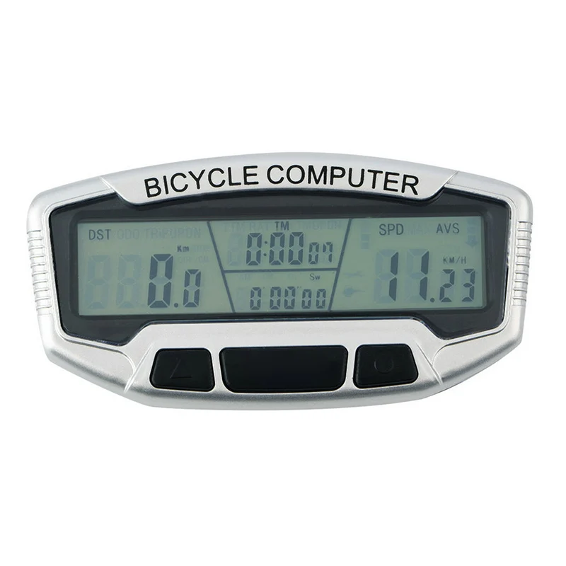 Digital LCD Backlight Bicycle Computer Odometer Bike Speedometer Stopwatch free shipping