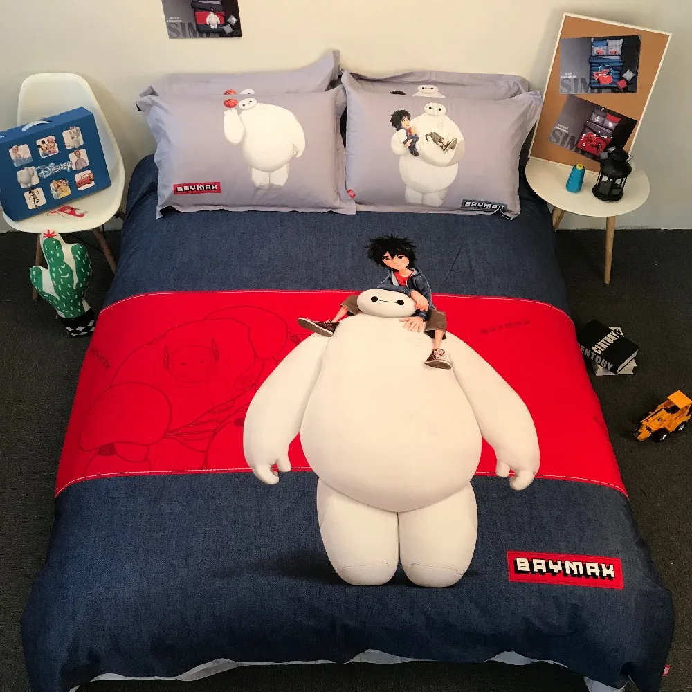 disney Big Hero Baymax comforter bedding sets twin full queen king size boy girl flat sheet set 3d bed cover cotton 500tc linens 
disney Big Hero Baymax comforter bedding sets twin full queen king size boy girl flat sheet set 3d bed cover cotton 500tc linens