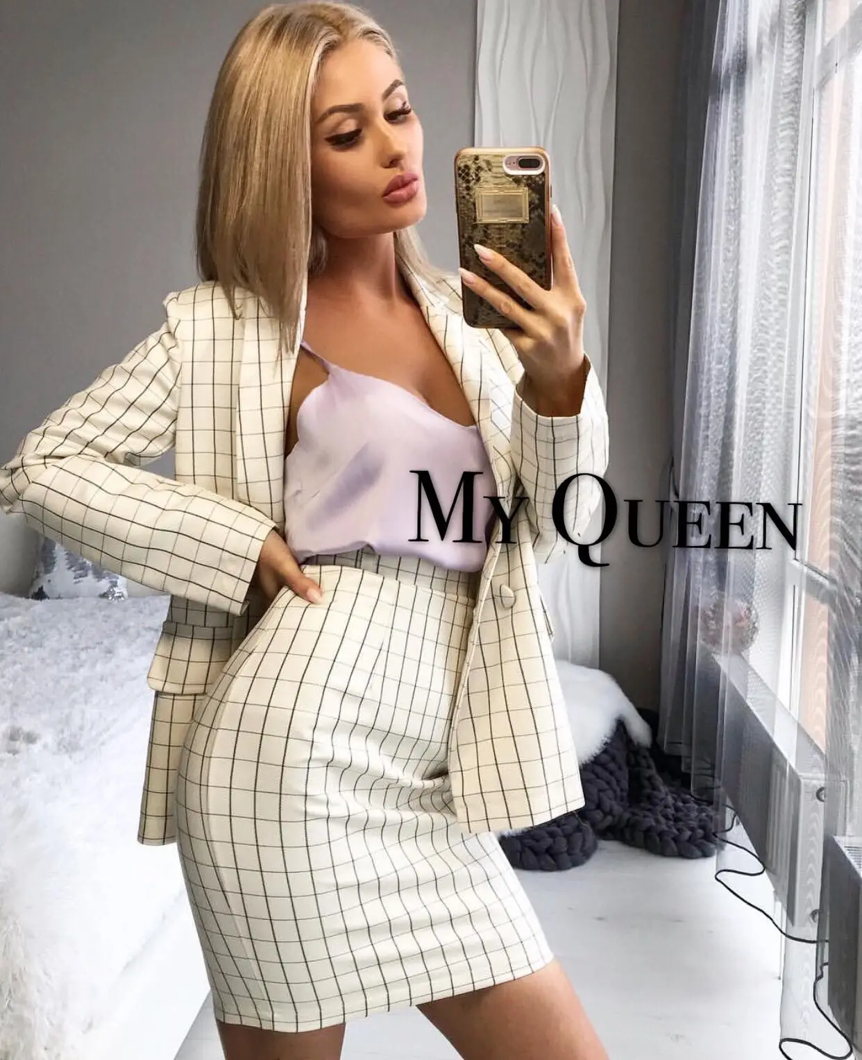 Two Piece Set Limited Office Lady Uniform New Arrival 2020 Autumn Women's Skirt Suit Plaid Long-sleeved And Two-piece Clothing
Two Piece Set Limited Office Lady Uniform New Arrival 2020 Autumn Women's Skirt Suit Plaid Long-sleeved And Two-piece Clothing