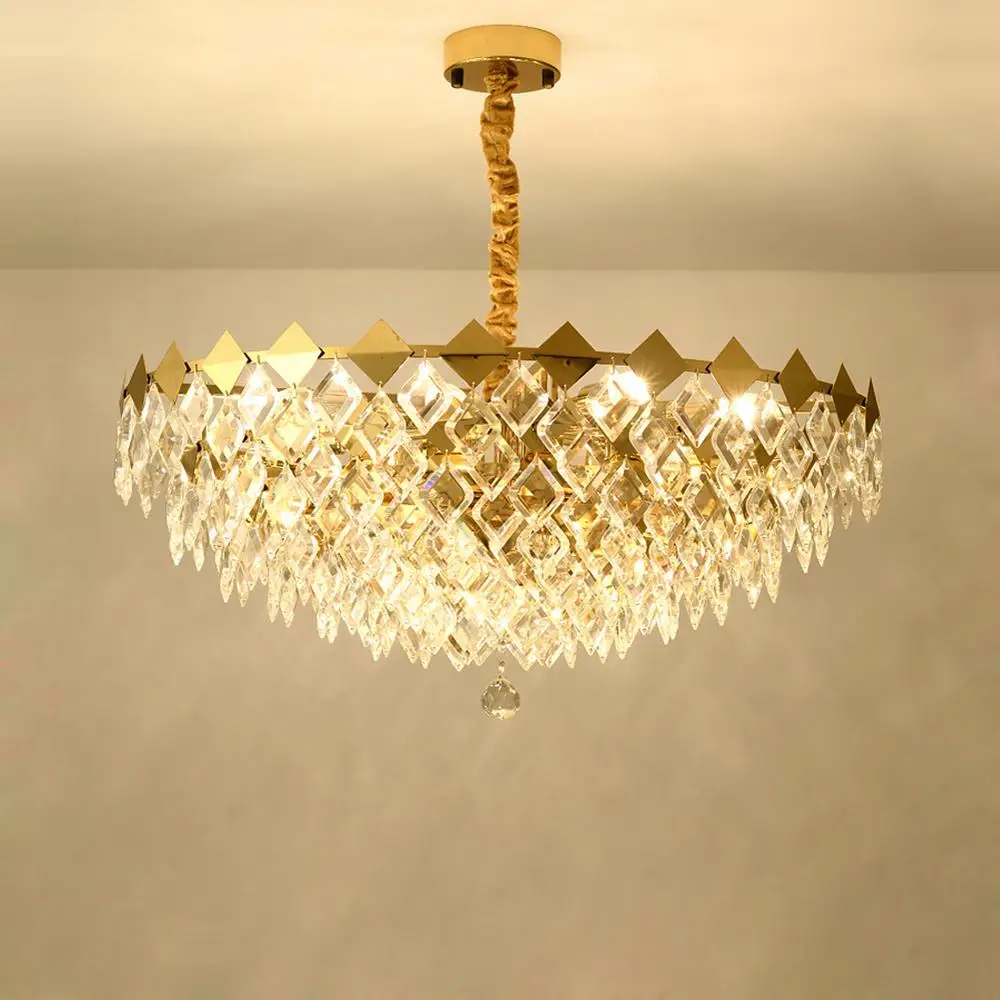 led e14 Postmodern Gold Iron Crystal Lustre Chandelier Lighting Suspension Luminaire Lampen For Dinning Room
led e14 Postmodern Gold Iron Crystal Lustre Chandelier Lighting Suspension Luminaire Lampen For Dinning Room