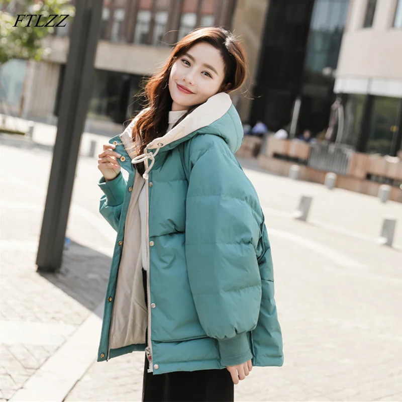 FTLZZ New Winter Duck Down Jackets Women Coat Hooded Down Parkas Female Warm Loose Snow Outwear
FTLZZ New Winter Duck Down Jackets Women Coat Hooded Down Parkas Female Warm Loose Snow Outwear