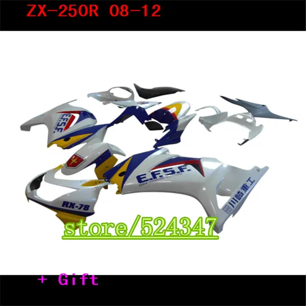 Fei-Personalizar kit para for Kawasaki 2008 2012 Ninja EX250 250 08-12 ZX 250R blanco negro piezas de carenado
Fei-Personalizar kit para for Kawasaki 2008 2012 Ninja EX250 250 08-12 ZX 250R blanco negro piezas de carenado