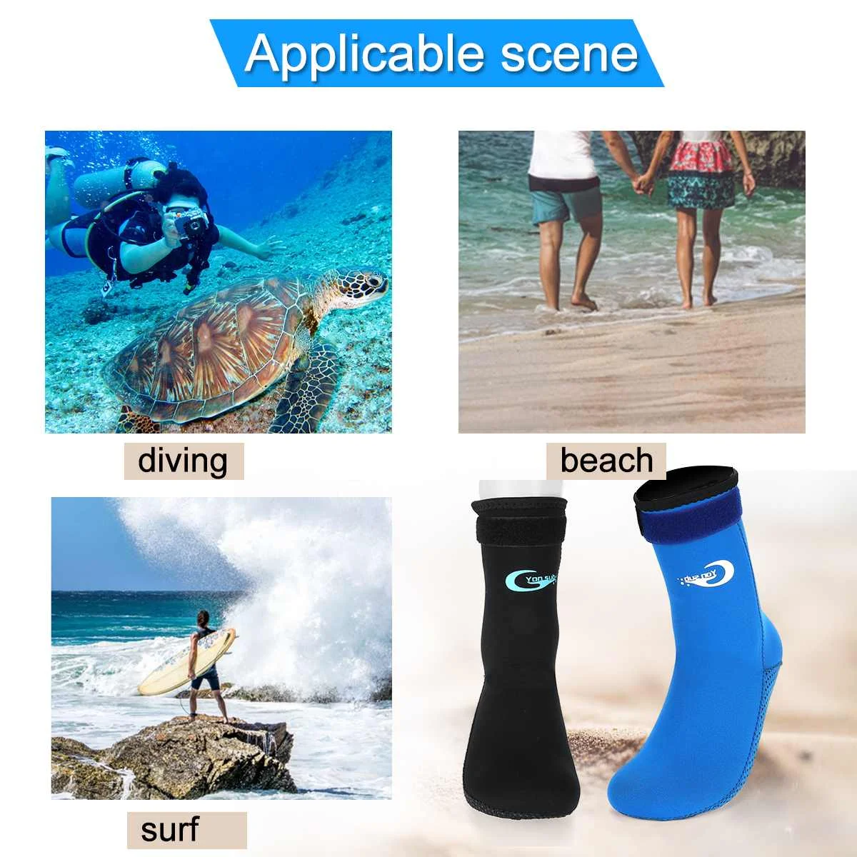 3mm Neoprene S-XXXL 1 Pair Swimming Scuba Socks Wetsuit Neoprene Diving Socks Prevent Scratches Warming Snorkeling Socks
3mm Neoprene S-XXXL 1 Pair Swimming Scuba Socks Wetsuit Neoprene Diving Socks Prevent Scratches Warming Snorkeling Socks