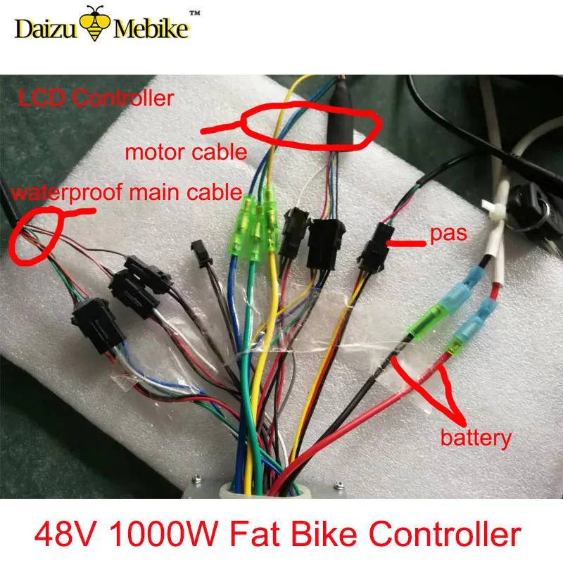 48V 1000W 25 Ah FatElectric bicycle Brushless controller LCD Bike Controller Moter DC Intelligent Brushless Motor controller
48V 1000W 25 Ah FatElectric bicycle Brushless controller LCD Bike Controller Moter DC Intelligent Brushless Motor controller