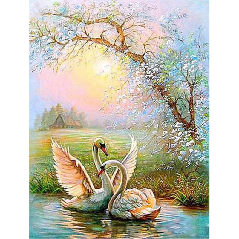 Full Square/Round Drill Diamond Painting 5D DIY Diamond Embroidery Cross Stitch Sunset Swan Lake Diamond Mosaic Rhinestone
Full Square/Round Drill Diamond Painting 5D DIY Diamond Embroidery Cross Stitch Sunset Swan Lake Diamond Mosaic Rhinestone