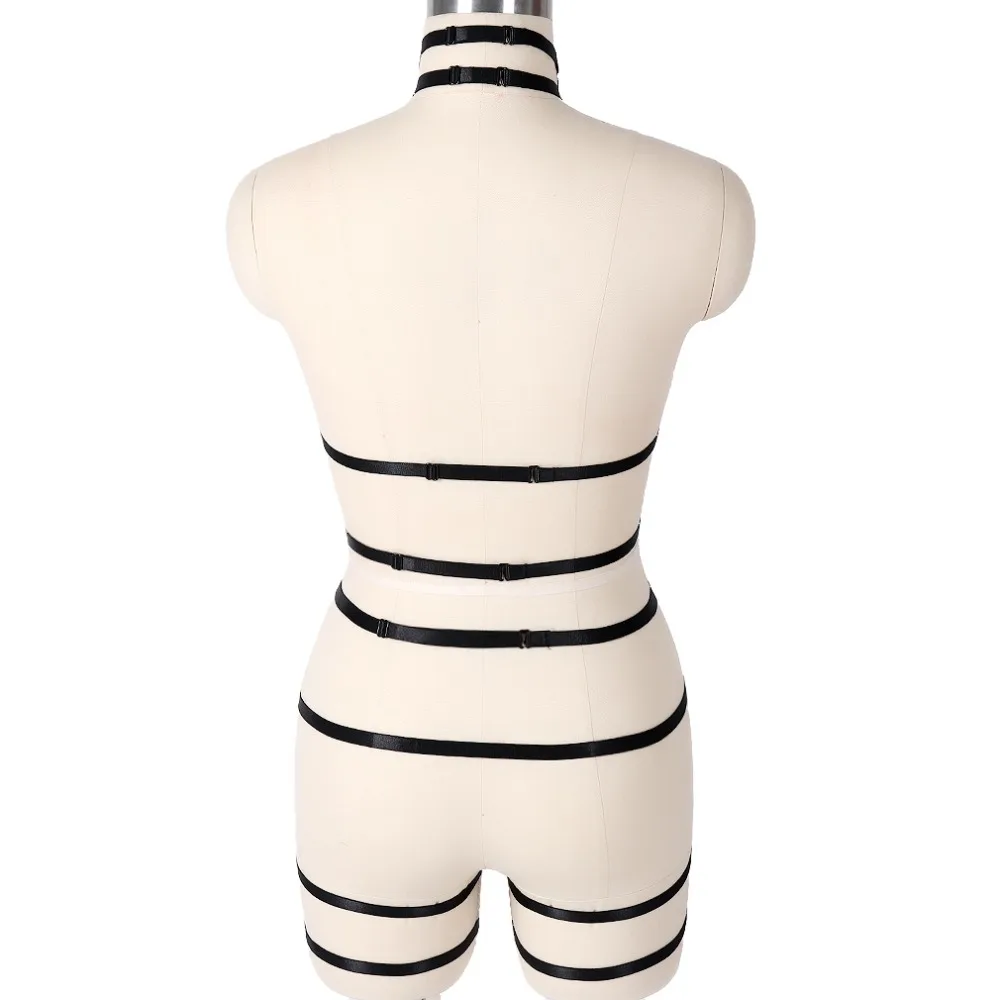 Women Full Body Harness Sexy Lingerie Set Plus Size Bra Punk Harajuku Elastic Belt Garter Triangle Crop Top Festival Party Rave
Women Full Body Harness Sexy Lingerie Set Plus Size Bra Punk Harajuku Elastic Belt Garter Triangle Crop Top Festival Party Rave