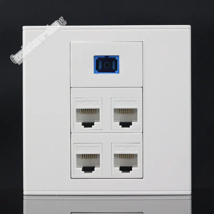Настенная панель 5 портов четыре порта CAT5E RJ45 сеть LAN & One SC оптическая волоконная панель Лицевая панель стандартного размера оптовая продажа ...
Настенная панель 5 портов четыре порта CAT5E RJ45 сеть LAN & One SC оптическая волоконная панель Лицевая панель стандартного размера оптовая продажа ...