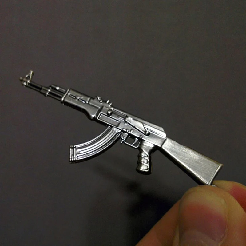 Новинка AK47 Counter Strike Gun брелок для мужчин безделушка Awp Rifle Sniper CS GO Saber Men's Jewelry цепи