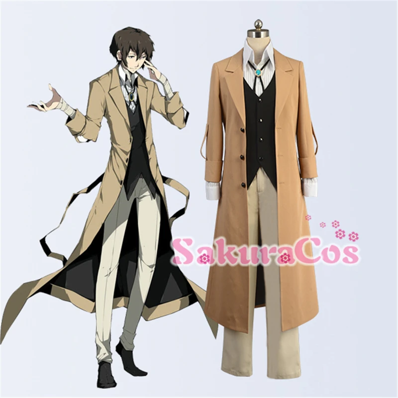 Anime Cosplay Bungo Stray Dogs Osamu Dazai Cosplay Costume Coat+Vest+Shirts+Pants Custom Made
Anime Cosplay Bungo Stray Dogs Osamu Dazai Cosplay Costume Coat+Vest+Shirts+Pants Custom Made