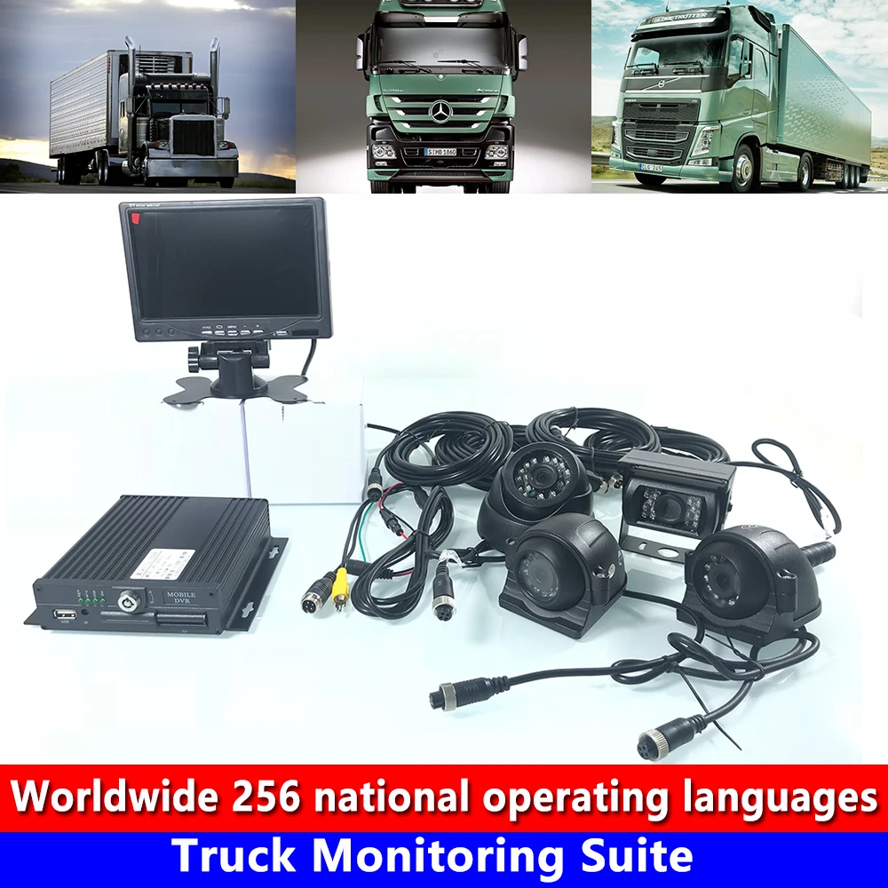 Semi-trailer/tank truck/school bus Truck Monitoring Suite Night Vision 4-channel audio real-time video input host system
Semi-trailer/tank truck/school bus Truck Monitoring Suite Night Vision 4-channel audio real-time video input host system