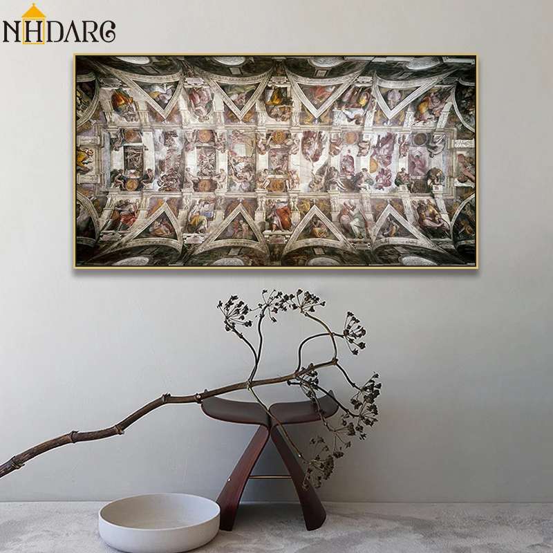 Sistine Chapel Ceiling Fresco of Michelangelo, Posters and Prints Canvas Art Painting Wall Picture for Living Room Home Decor
Sistine Chapel Ceiling Fresco of Michelangelo, Posters and Prints Canvas Art Painting Wall Picture for Living Room Home Decor